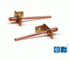 TERMINAL REMACHABLE 1 SALIDA 45º Ø 4,0 X 7 LATON/ACERO